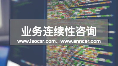 业务连续性管理咨询